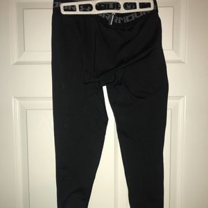 Boy’s Black Under Armor Compression Leggings